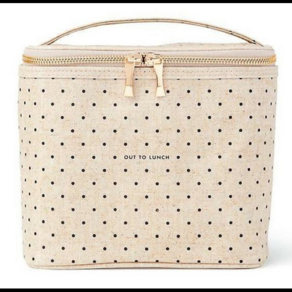 kate spade Other - Kate Spade polka dot lunch tote